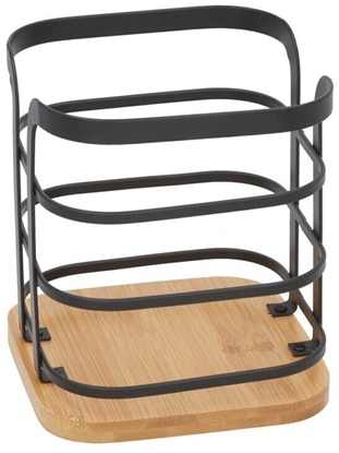 Attēls no Lumarko Uchwyt na akcesoria stoowe 12 5 x 12 5 x 14 cm czarny KITCHEN&GO 8445393419022 (8445393419022)