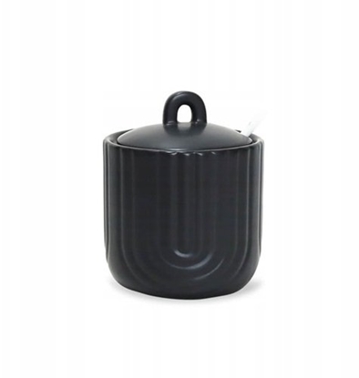 Изображение Maestro Cukiernica ceramiczna z yeczk cukierniczka pojemnik cukier Line Work MAESTRO MR-20006-09