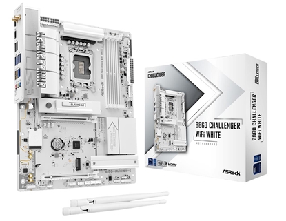 Изображение Mainboard|ASROCK|Intel B860|LGA 1851 (Socket V1)|ATX|RAM DDR5-SDRAM|4xSlots|Wi-Fi Yes|Bluetooth Yes|1xNumber of M.2 (M) slots|B860CHALLENGERWIFIWH
