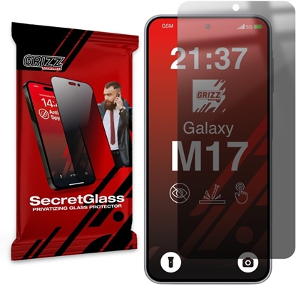 Picture of Matowe szko prywatyzujce GrizzGlass SecretGlass do Samsung Galaxy M17