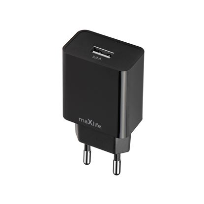 Picture of Maxlife MXTC-11 charger 1x USB-A 3A black