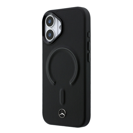 Изображение Mercedes PU Leather 3D MagSafe Case for iPhone 17 