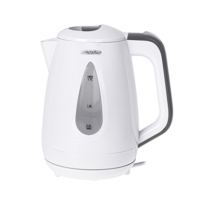 Изображение Mesko | Kettle | MS 1261g | Electric | 2200 W | 1.7 L | Polypropylene | 360° rotational base | Grey