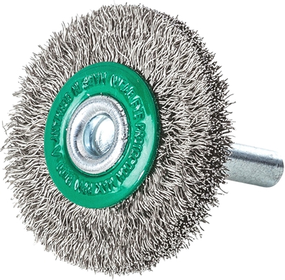Изображение Milwaukee MILWAUKEE SZCZOTKA DRUCIANA TARCZOWA TRZPIENIOWA S6 30x6 STAL NIERDZEWNA KARBOWANA 0.2-3szt.