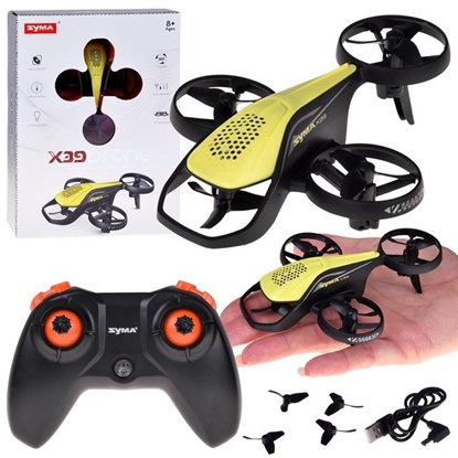 Изображение Mini Dron SYMA X39 czteroosiowy 2 prdkoci akrobacje pilot 2,4GHz RC0715 EDUKAMP