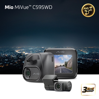 Изображение Mio MiVue C595WD (T30 rear cam), Full HD, STARVIS, Speedcam | GPS | Wi-Fi