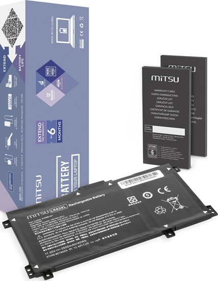 Picture of Mitsu Battery LK03XL Battery for HP X360 15-BP BQ CN 17-AE BW CE