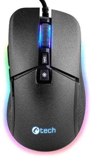 Picture of Mysz C-Tech C-TECH mysz gamingowa Dawn, casual gaming, 6400 DPI, RGB podsvícenie, USB
