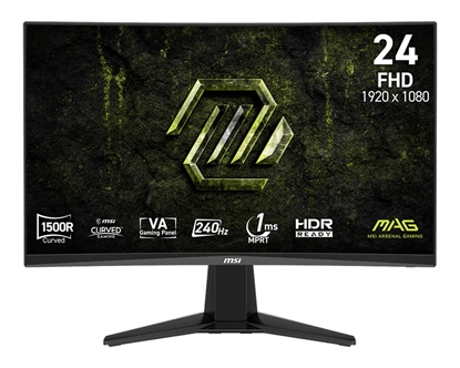 Attēls no Monitor 23.6 cala MAG 245C X24 LED/FHD/Curved/240Hz/czarny