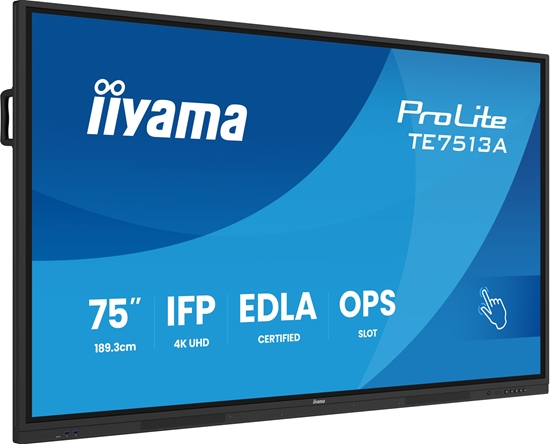 Изображение Monitor iiyama IIYAMA TE7513A-B2AG 190,5cm 75 cali iiWare21E EDLA -Google-GMS-apps Android 14 16 summer 2026 Octa-core SOC 8/128GB 40-Points