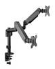 Изображение Monitora stiprinājums Gembird Adjustable Desk 2-display Mounting Arm 17”-32”