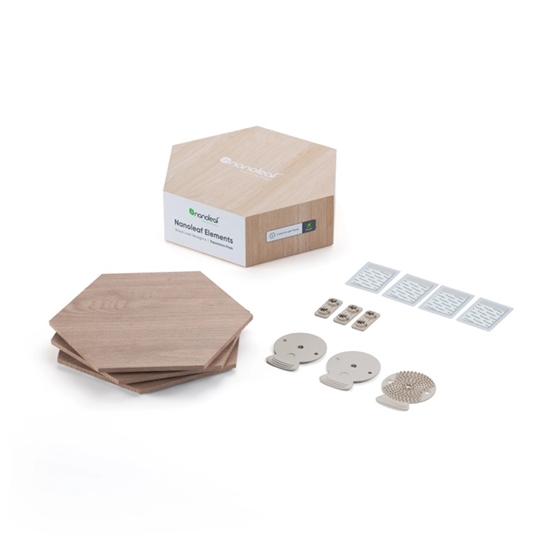 Picture of Nanoleaf Elements Wood Look Hexagons Expansion Pack - 3PK