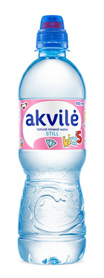Picture of Naturāls minerālūdens AKVILE Kids, negāzēts, 0.5l PET