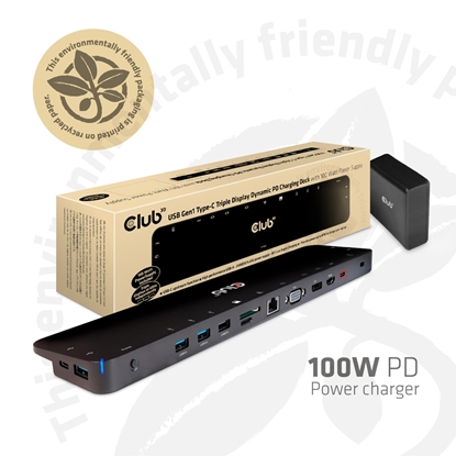 Attēls no NB ACC DOCKING STATION/USB-C 100W CSV-1564W100 CLUB3D