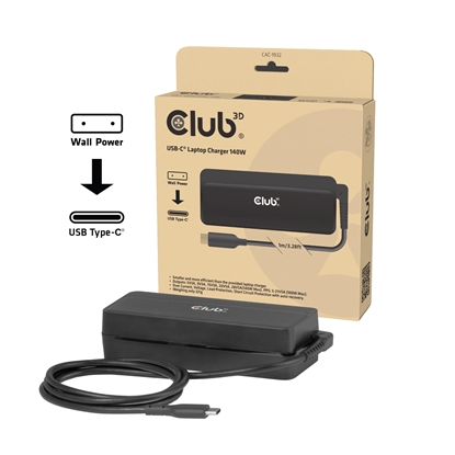 Attēls no NB CHARGER USB-C 140W/CAC-1932 CLUB3D