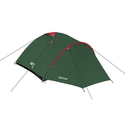 Изображение NC6013 GREEN-RED KEMPINGU TELTS ROCKER NILS CAMP