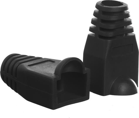 Picture of NetRack osonka na wtyk RJ45 8p czarna (100 szt) (105-84)