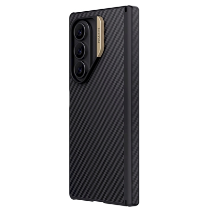 Изображение Nillkin Synthetic Fiber PRO Magnetic Back Cover for Samsung Galaxy Z Fold 7 / gold