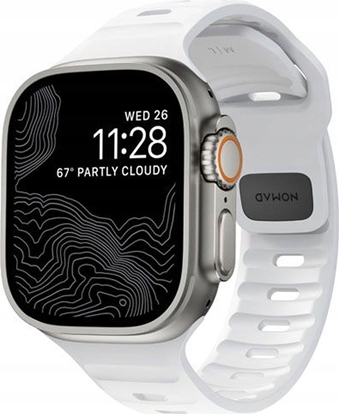Изображение Nomad Nomad Sport Strap M/L, white - Apple Watch Ultra 2/1 (49mm) 9/8/7 (45mm)/6/SE/5/4 (44mm)/3/2/1(42mm)