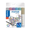 Picture of Noturīgais marķieris PILOT PINTOR METALLIC 1.4mm, konisks, 6 krāsu komplekts