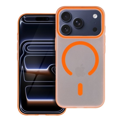 Attēls no OEM - Case for iPhone 16e (SE4 2025) / 17e Go Orange compatible with MagSafe orange