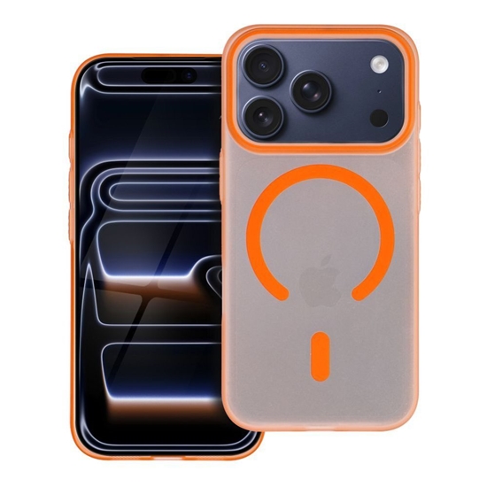 Picture of OEM - Case for iPhone 16e (SE4 2025) / 17e Go Orange compatible with MagSafe orange