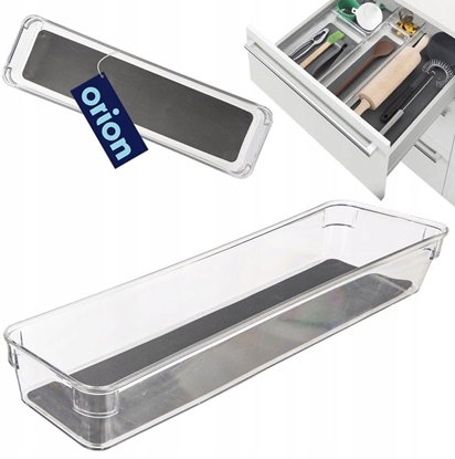 Изображение Orion Pojemnik Organizer Wski Szuflady GREY 32,5 x 9 x 4,5 cm ORION