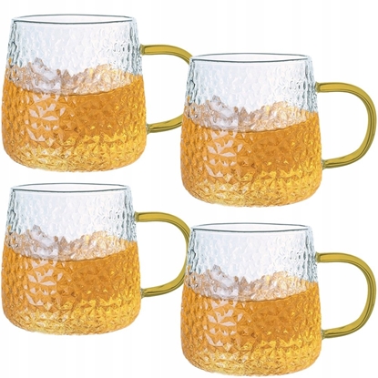 Изображение Orion SZKLANKI 4 X 350 ML OBIONYCH Z UCHEM MUSZTARDOWE