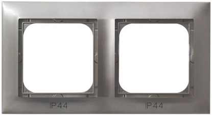 Изображение Ospel Ramka podwójna Impresja do czników IP-44 tytan (RH-2Y/23)
