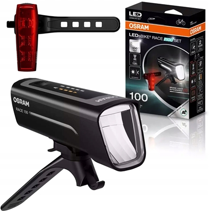 Изображение Osram Osram LEDsBike Race 100 Set | Zestaw owietlenia rowerowego | lampa rowerowa