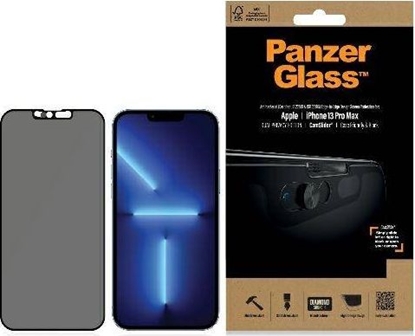 Picture of PanzerGlass | CamSlider Privacy AB | Apple | iPhone 13 Pro Max | Tempered glass | Black | Case friendly | Privacy glass