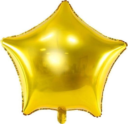 Изображение Party Deco Balon foliowy Gwiazdka, 70cm, zoty one size
