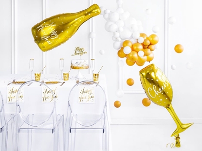 Изображение Party Deco Balon foliowy Kieliszek Cheers - 80 cm -1 szt. uniwersalny
