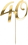 Attēls no Party Deco Topper na tort "40", zoty, 20.5cm one size