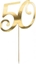 Attēls no Party Deco Topper na tort "50", zoty, 20.5cm one size