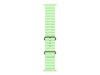 Изображение Pasek Ocean w kolorze neonowej zieleni do koperty 49 mm - elementy z tytanu w kolorze naturalnym