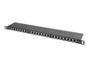 Picture of Patch Panel 24 Port 0.5U Kat.5E czarny ekranowany 