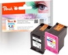 Изображение Peach PI300-808 ink cartridge 2 pc(s) High (XL) Yield Black, Cyan, Magenta, Yellow