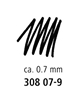 Picture of Pildspalva rasēšanai STAEDTLER PIGMENT LINER 0.7 mm melna