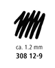 Picture of Pildspalva rasēšanai STAEDTLER PIGMENT LINER 1.2mm melna