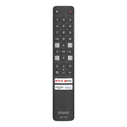 Изображение Pilot uniwersalny/zamiennik do TV TCL, Smart TV, RC-15 