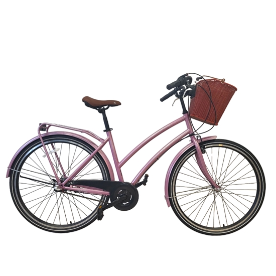 Изображение Pilsētas velosipēds Bisan 28 Serenity (PR10010419) roza/sudrabs (19)