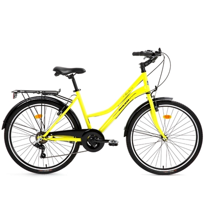 Изображение Pilsētas velosipēds Bisan Smile Yellow/Black (Rata izmērs: 26 Rāmja izmērs: 17)