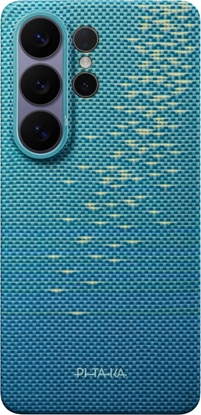 Picture of Pitaka Pitaka Edge Case, Lucid Blue (Aaron Button) - Samsung Galaxy S26 Ultra