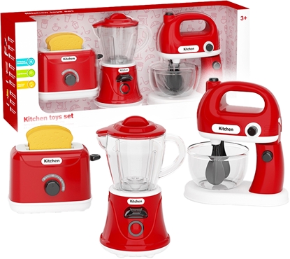 Изображение Polesie B22D7 ZESTAW KUCHENNY DLA DZIECI  MIKSER  TOSTER BLENDER