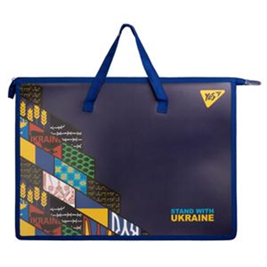 Picture of Portfeļu mape YES A3 "Stands ar Ukrainu" ar auduma rokturiem