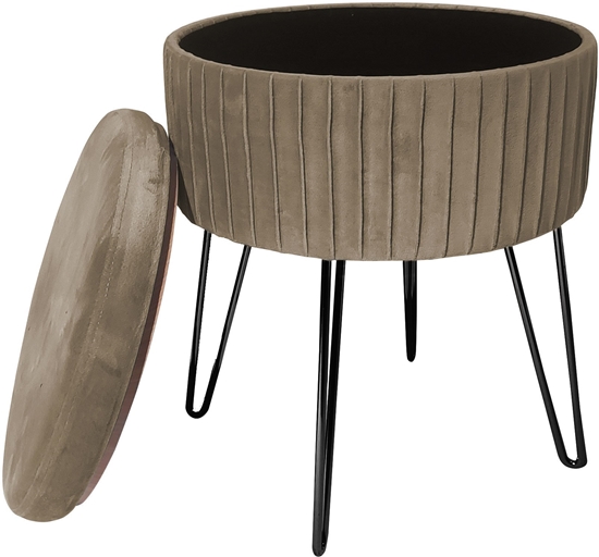 Picture of POUF HS522-5 36X36X45CM TAUPE
