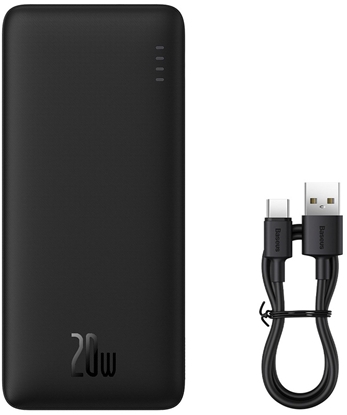 Изображение Powerbank Baseus Powerbank Airpow Fast Charge 20W 30000mAh z kablem USB-C - USB-C 30 cm czarny