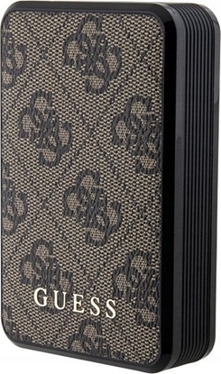 Picture of Powerbank Guess Guess 4G Leather Metal Logo 10000 mAh 18W (brzowy)