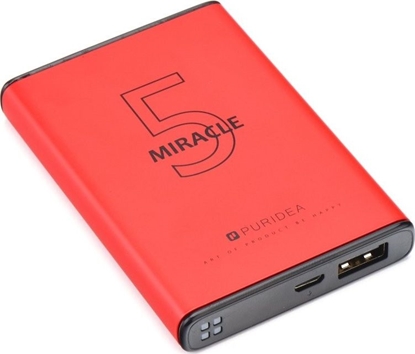 Picture of Powerbank Partner Tele.com Bateria zewntrzna (POWER BANK) PURIDEA S12 5000 mAh czerwony